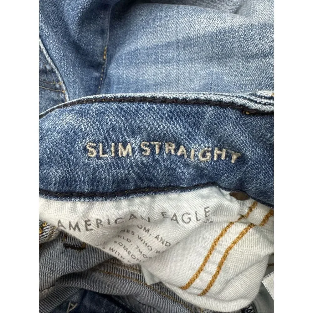 American Eagle Men’s Next Level Airflex Slim Straight Jeans Size 26x30